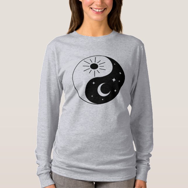 Yin-Yang - Camiseta de manga larga para mujeres (Anverso)