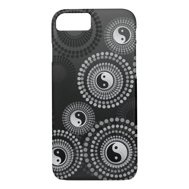 Yin Yang Círculos de equilibrio de Funda para iPho (Reverso)