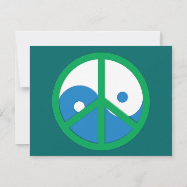 Yin-Yang con la señal de la paz (Anverso)