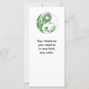 Yin & Yang continuo (verde)