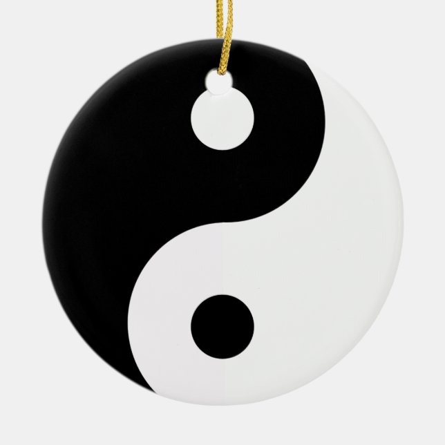 Yin Yang Doble Roda de Ornamentos (Frente)