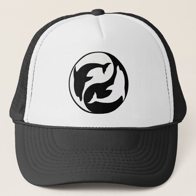 Yin Yang Dolphin Gorra (Anverso)