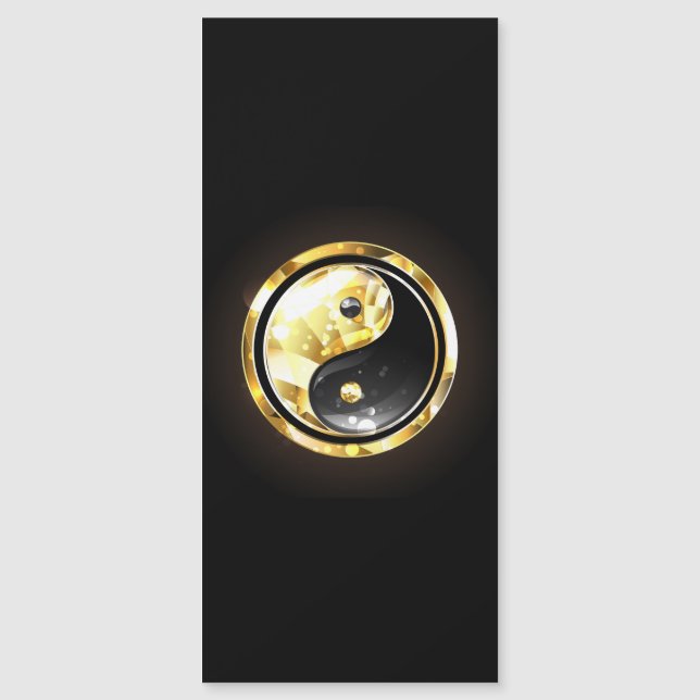 Yin Yang dorado en negro (Anverso)