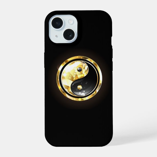 Yin Yang dorado en negro (Reverso )