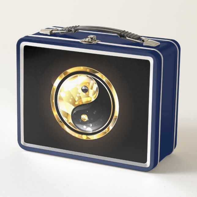 Yin Yang dorado en negro (Anverso)