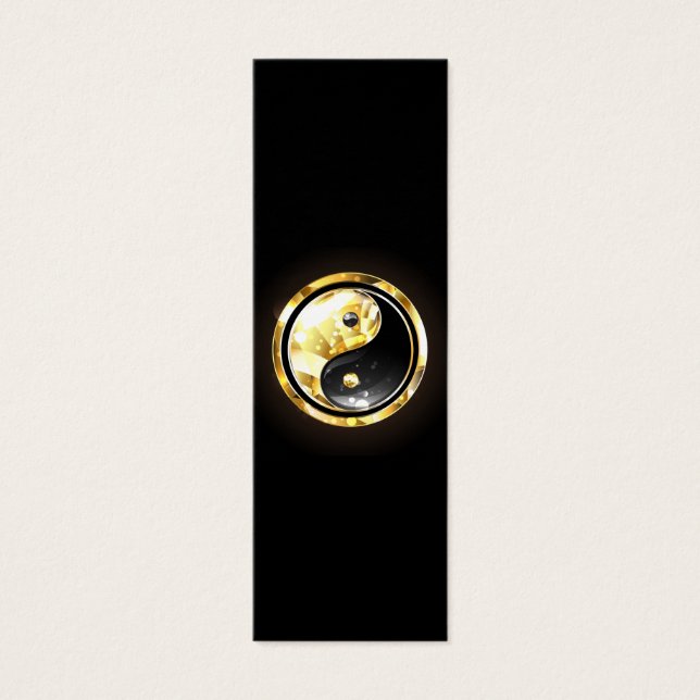 Yin Yang dorado en negro (Frente)