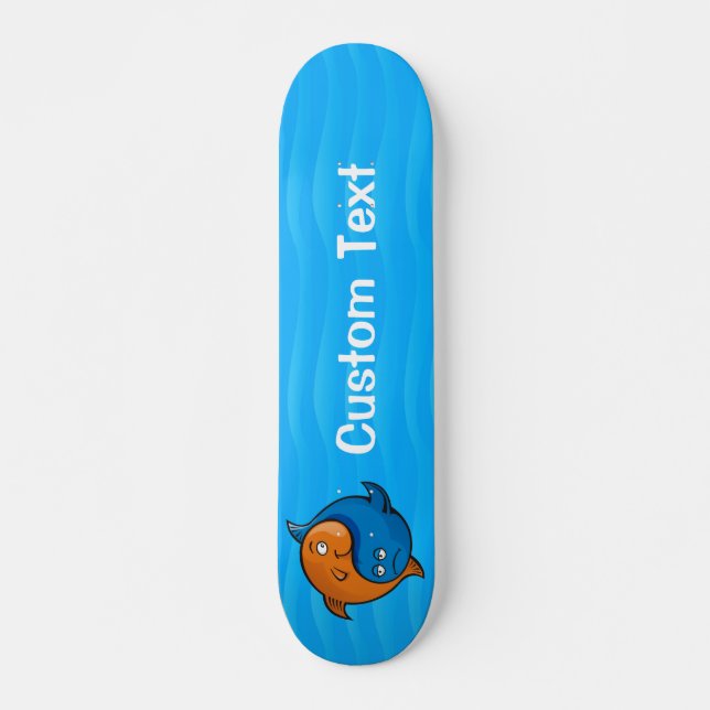 Yin Yang Fish Personalizado Skateboard (Anverso )