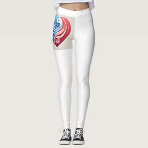 Yin Yang Heart Leggings - Armonía y equilibrio en