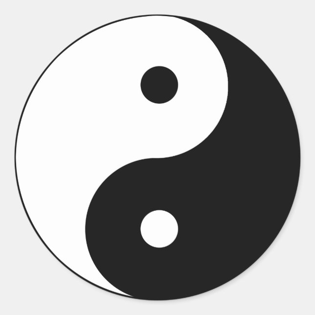 YIN-YANG Pegatina (Anverso)