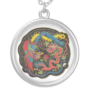 Yin Yang Phoenix y collar del dragón