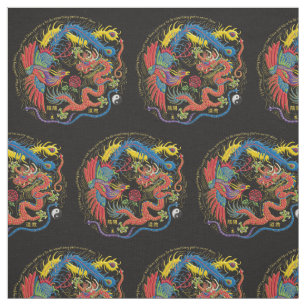 Yin Yang Phoenix y tela del dragón