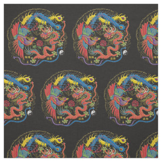 Yin Yang Phoenix y tela del dragón