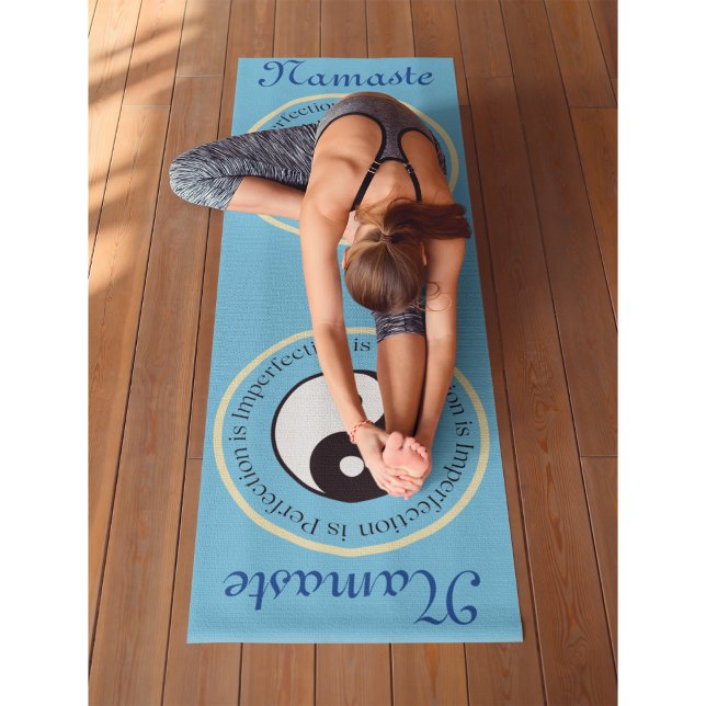 Yin Yang Sky Blue Workout, Pilates y Yoga Mat (Yin Yang Sky Blue Workout, Pilates and Yoga Mat)