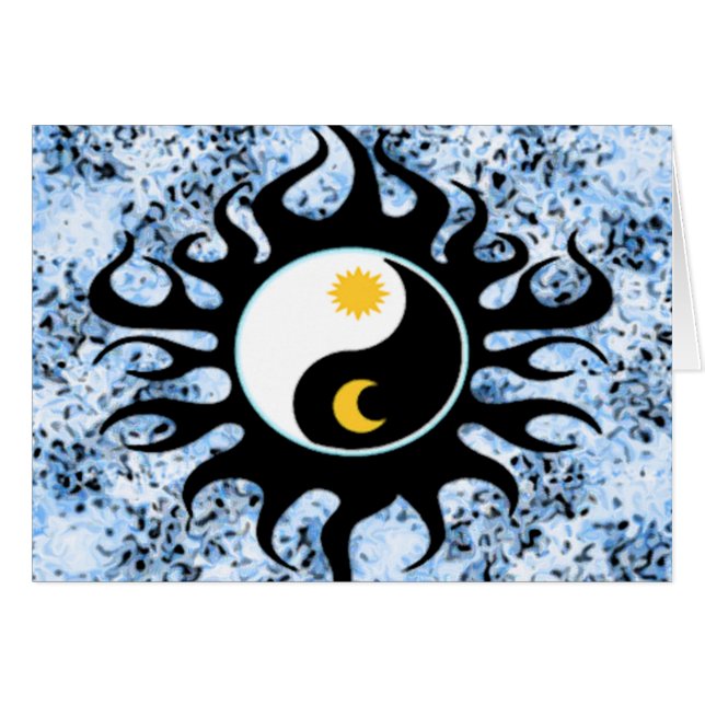 Yin Yang Sun y luna (Anverso (Horizontal))