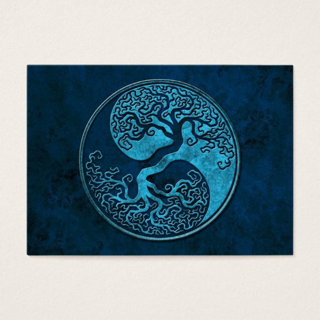 Yin Yang Tree de piedra azul (Frente)