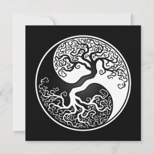 Yin Yang, un árbol blanco y negro de la vida