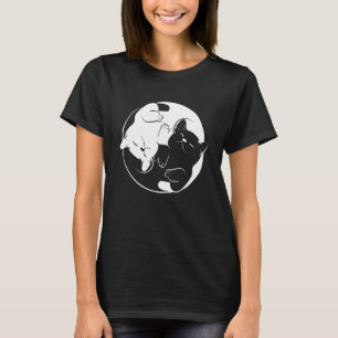 Yin Yang Yoga Zen Cats Camiseta - Gato de yoga