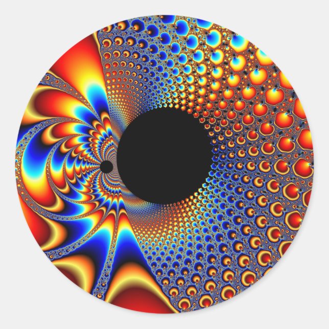 YinYang BigBang - Pegatina fractal (Anverso)