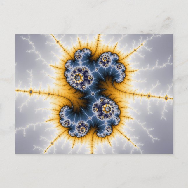 Yinyang Twister - Postal fractal (Anverso)