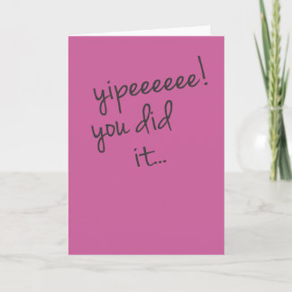 ¡Yipeeee! Lo Hiciste con tarjeta