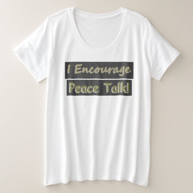 "¡Yo animo a hablar de paz!" Diseño Cuto. ¡Hazte c (Anverso del diseño)