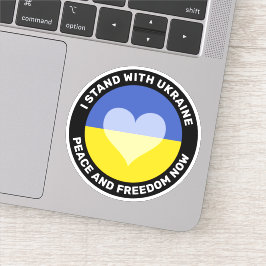 Yo apoyo a Ucrania en contra del Pegatina de guerr