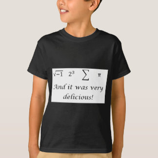 Yo comí un poco de camisa de la matemáticas de la