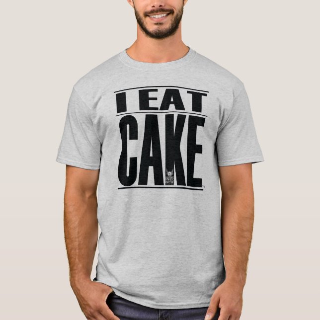 YO COMO gris de la camiseta de la TORTA de los (Anverso)