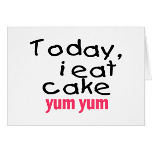 Yo como hoy la torta Yum Yum (el rosa)