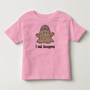 Yo como la camiseta de los boogers para los niños