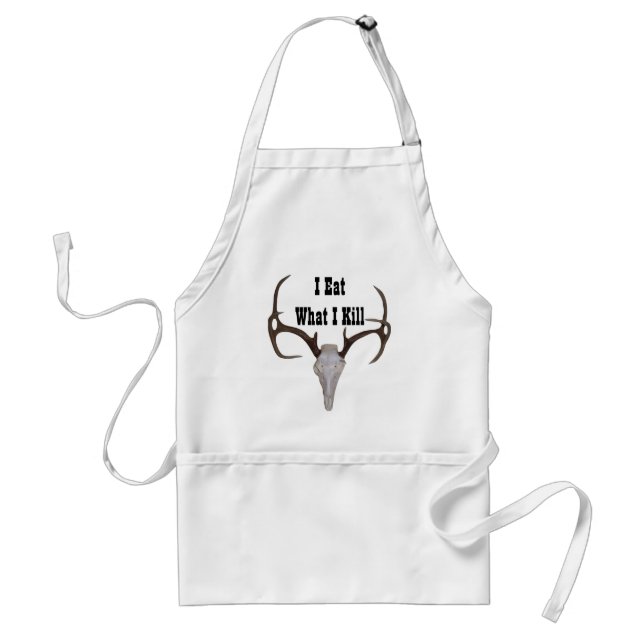 Yo como lo que mato al delantal de Grill Master (Frente)