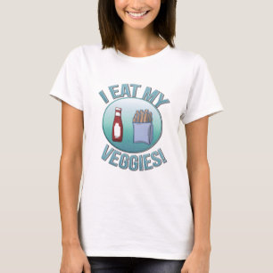 Yo como mi camisa de las señoras de los Veggies