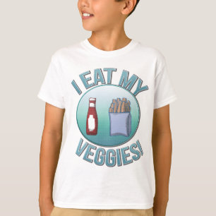 Yo como mi camisa de los niños de los Veggies