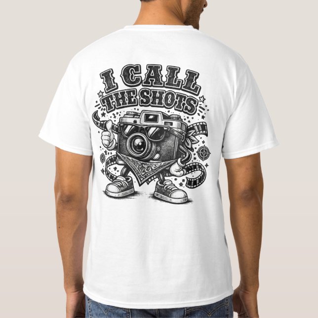 Yo Dirijo – Camiseta Black Camera T-Shirt (Reverso)