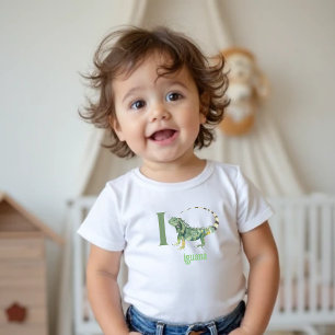 Yo es para Iguana: Adorable camiseta de aprendizaj