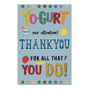 Yo-Gurt Gracias Poster