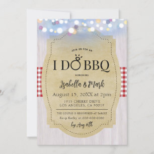 Yo hago barbacoa barbacoa novia ducha invitación