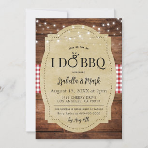 Yo hago barbacoa barbacoa novia ducha invitación