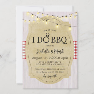 Yo hago barbacoa barbacoa novia ducha invitación