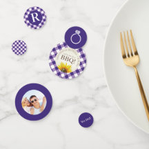 Yo hago BBQ Gingham Wedding Shower Confetti