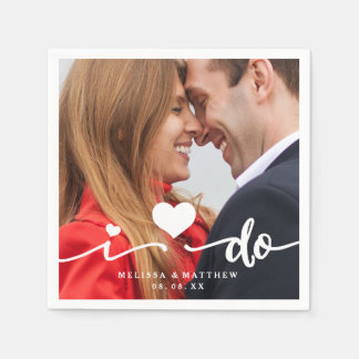 Yo hago la servilleta de papel de Boda de fotos de