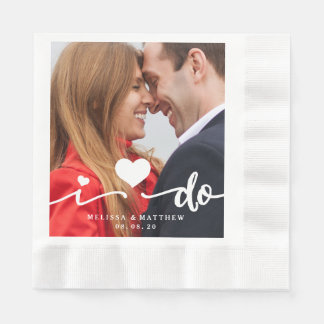 Yo hago la servilleta de papel de Boda de fotos de