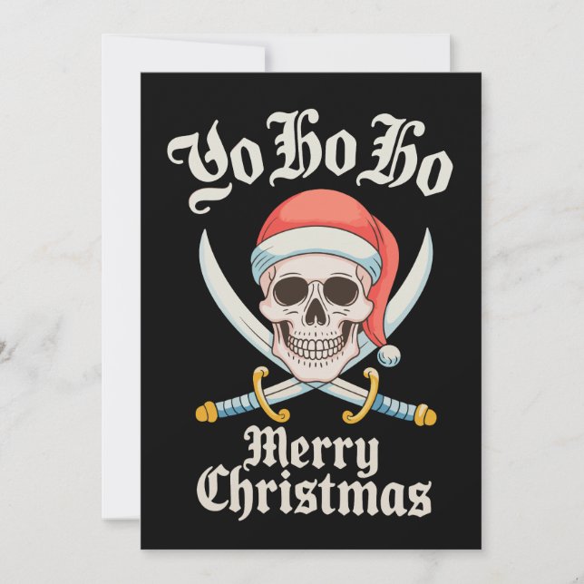Yo ho Ho Feliz Navidad Pirata Navidad Navidad Navi (Anverso)