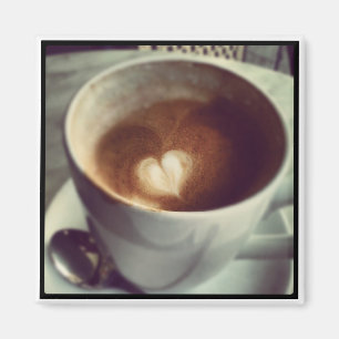 "Yo imán del café del corazón"