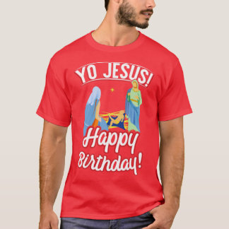 Yo Jesús Feliz cumpleaños Navidades Camisa