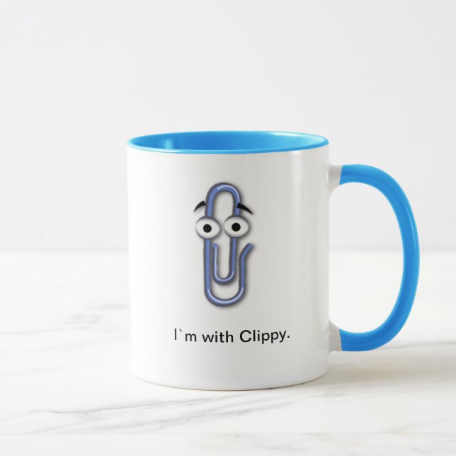 "Yo ` m con taza de café de Clippy" - esquema (Derecha)