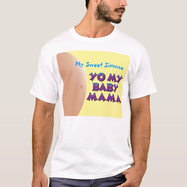 YO MI MAMÁ del BEBÉ - camiseta para el papá (Anverso)