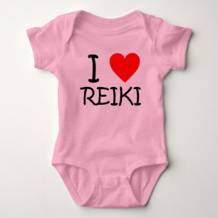 "Yo mono del jersey del bebé de Reiki del corazó