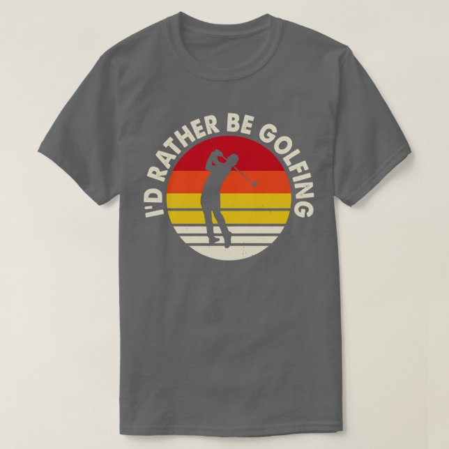 Yo Prefiero Estar Golfiando En Camisa Para Mujeres (Diseño del anverso)