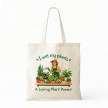 Yo Riego Mis Plantas Bolsa de Mano Personalizada